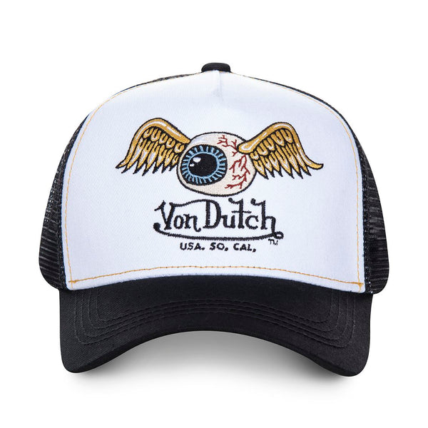 Casquette Trucker Oeil Blanc/Noir