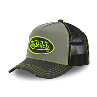 Casquette Trucker Kaki Fluo