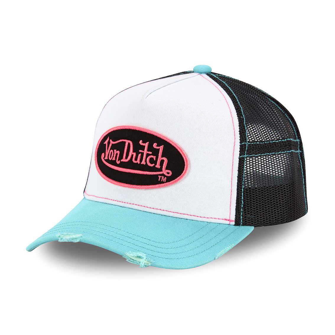 Casquette Trucker Destroy Blanc