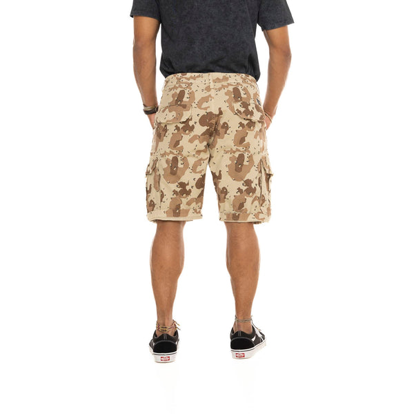 Short Cargo Camouflage Beige