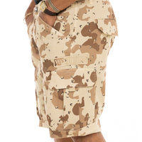 Short Cargo Camouflage Beige