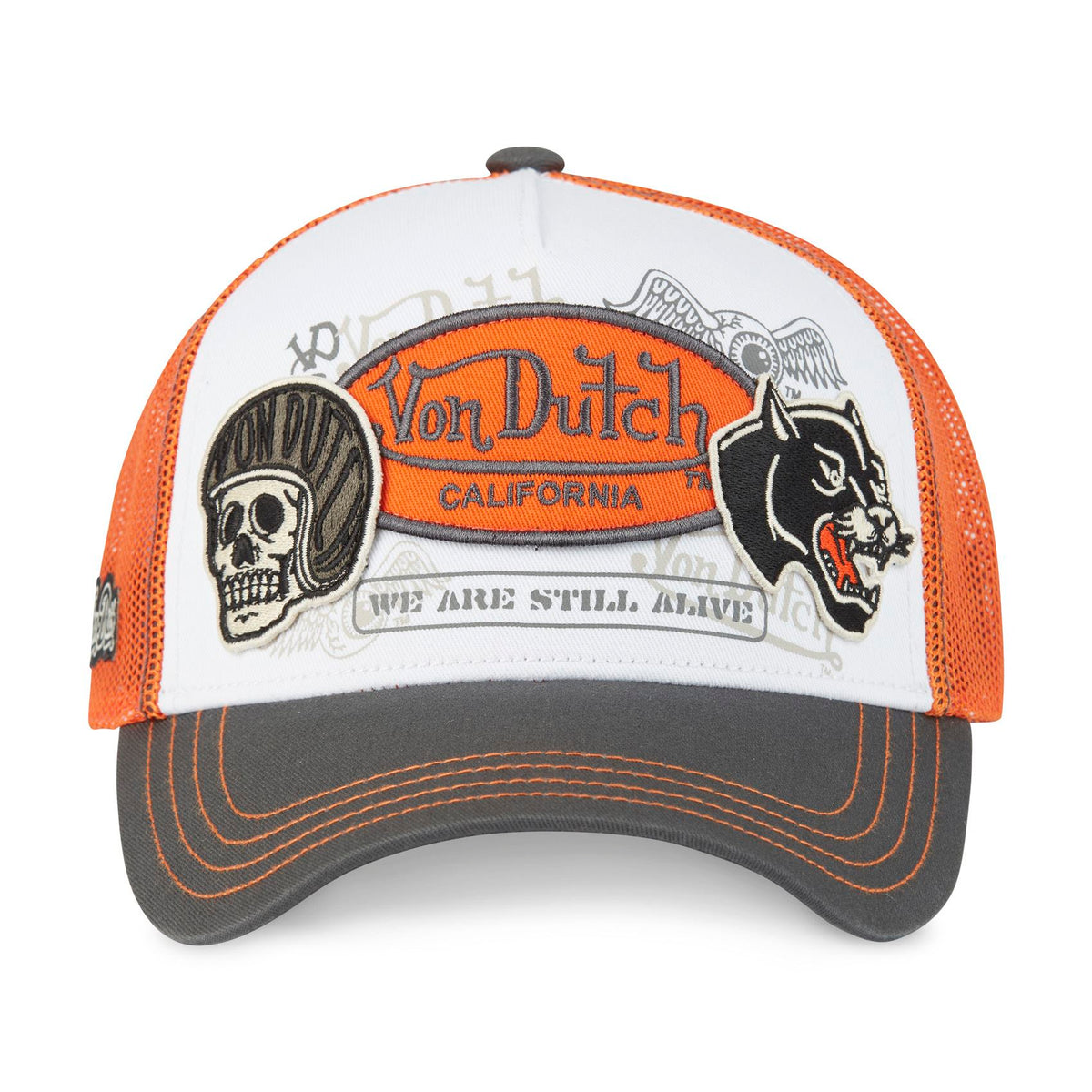 Casquette Trucker Panthère Gris/Orange