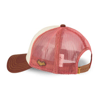 Casquette Trucker Paradise Blanc/Marron/Corail