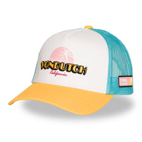 Casquette Von Dutch Palm Cali Retro Blanc/Jaune/Bleu