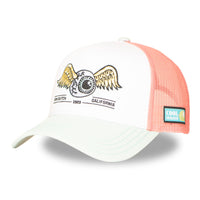 Casquette Trucker Œil Blanc/Rose