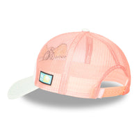 Casquette Trucker Œil Blanc/Rose