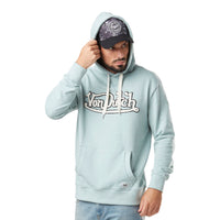 Hoodie Logo à Bouclette Turquoise