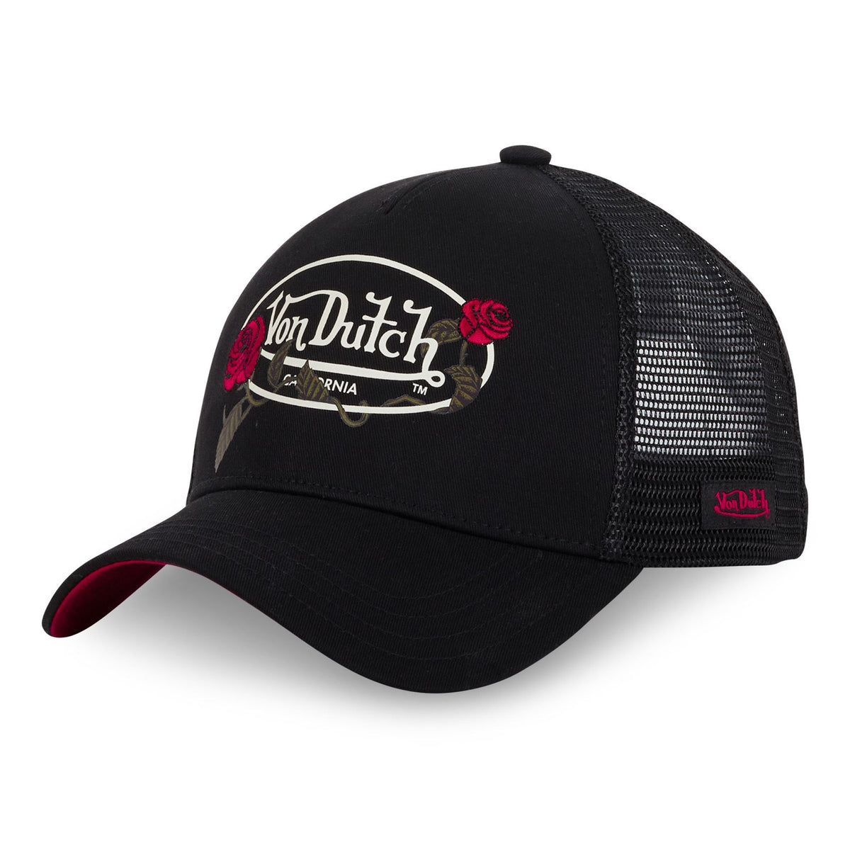 Casquette Von Dutch Trucker Flower Noir