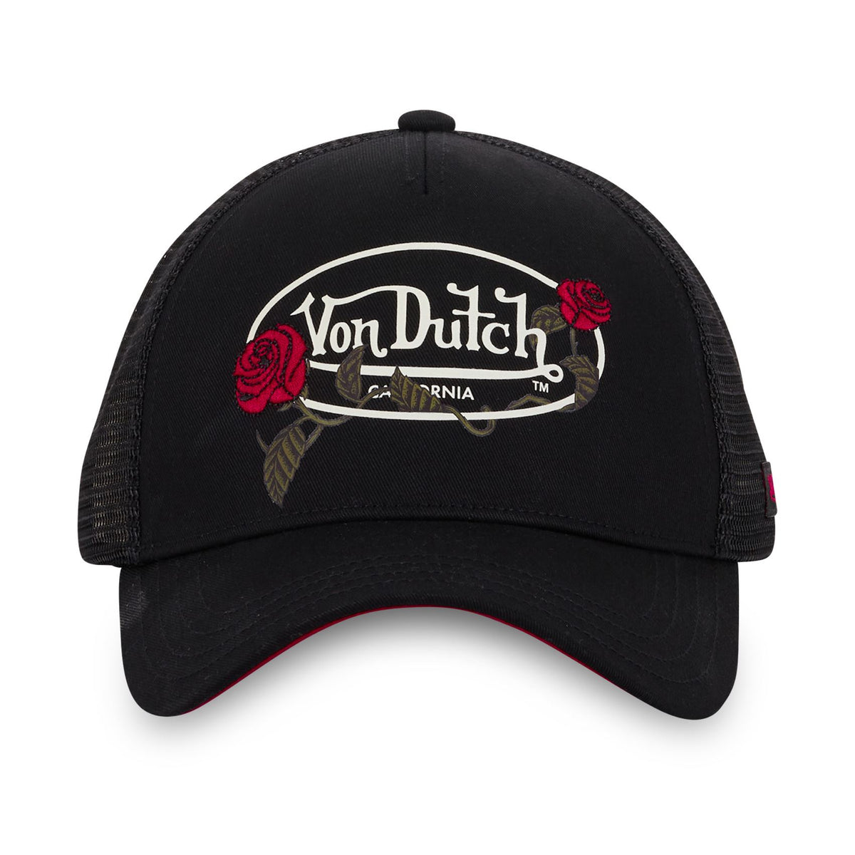Casquette Von Dutch Trucker Flower Noir