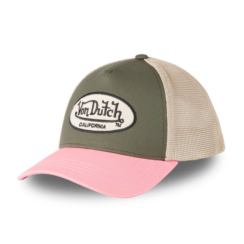 Casquette Trucker Original Kaki/Rose