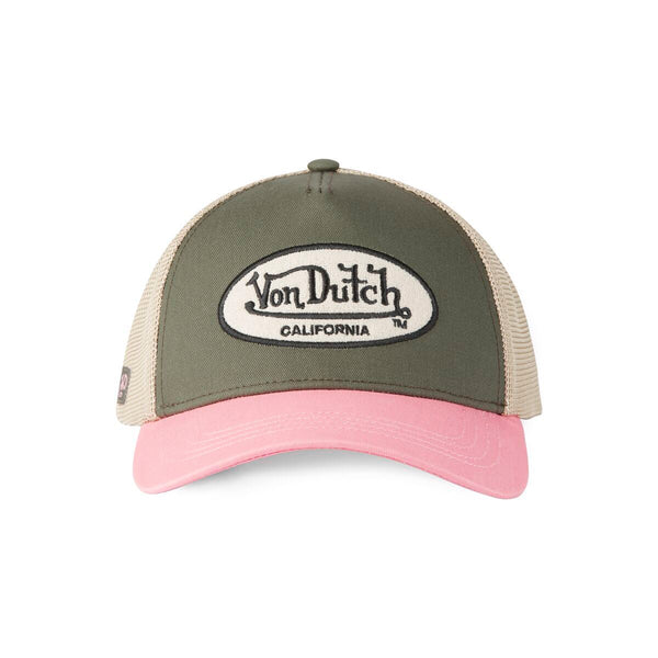 Casquette Trucker Original Kaki/Rose