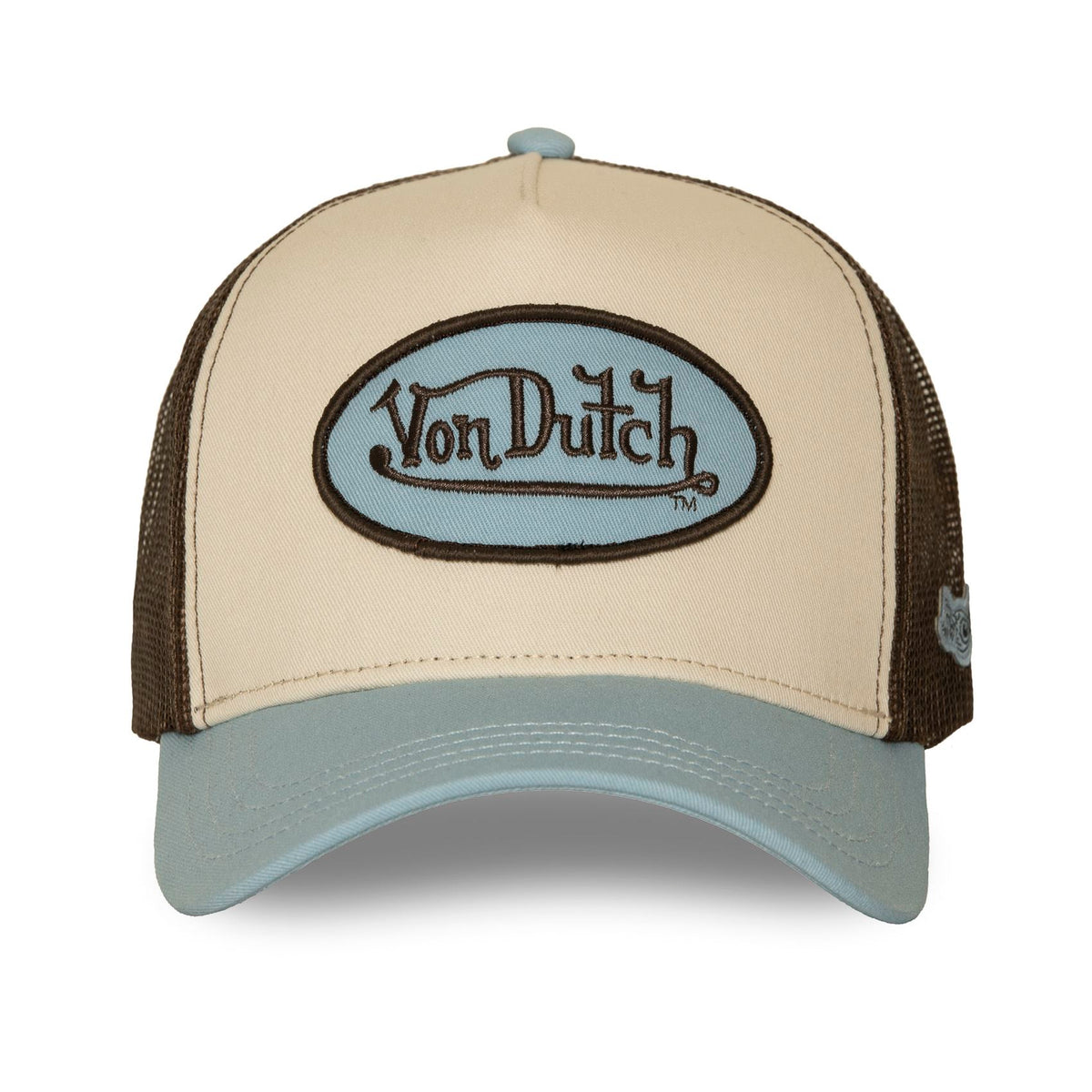Casquette Trucker Classic Beige/Marron/Bleu