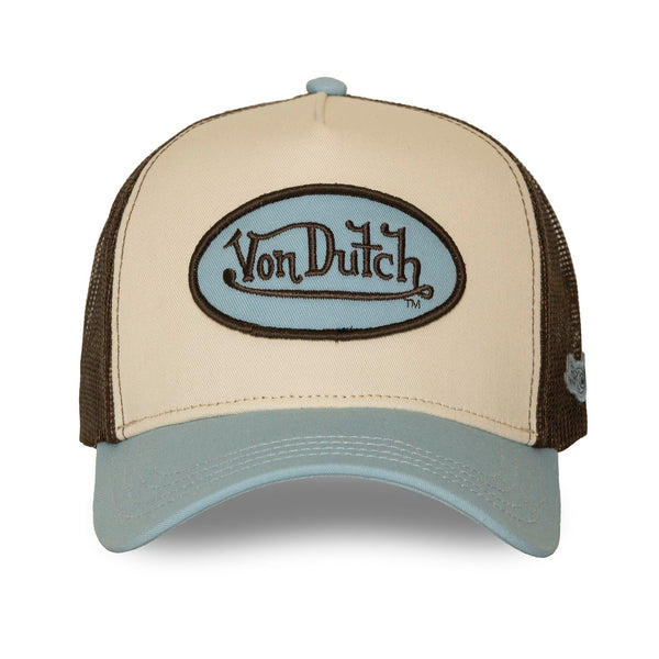 Casquette Trucker Classic Beige/Marron/Bleu