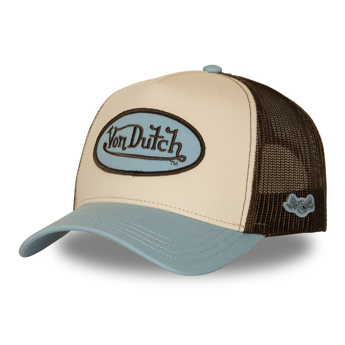 Casquette Trucker Classic Beige/Marron/Bleu