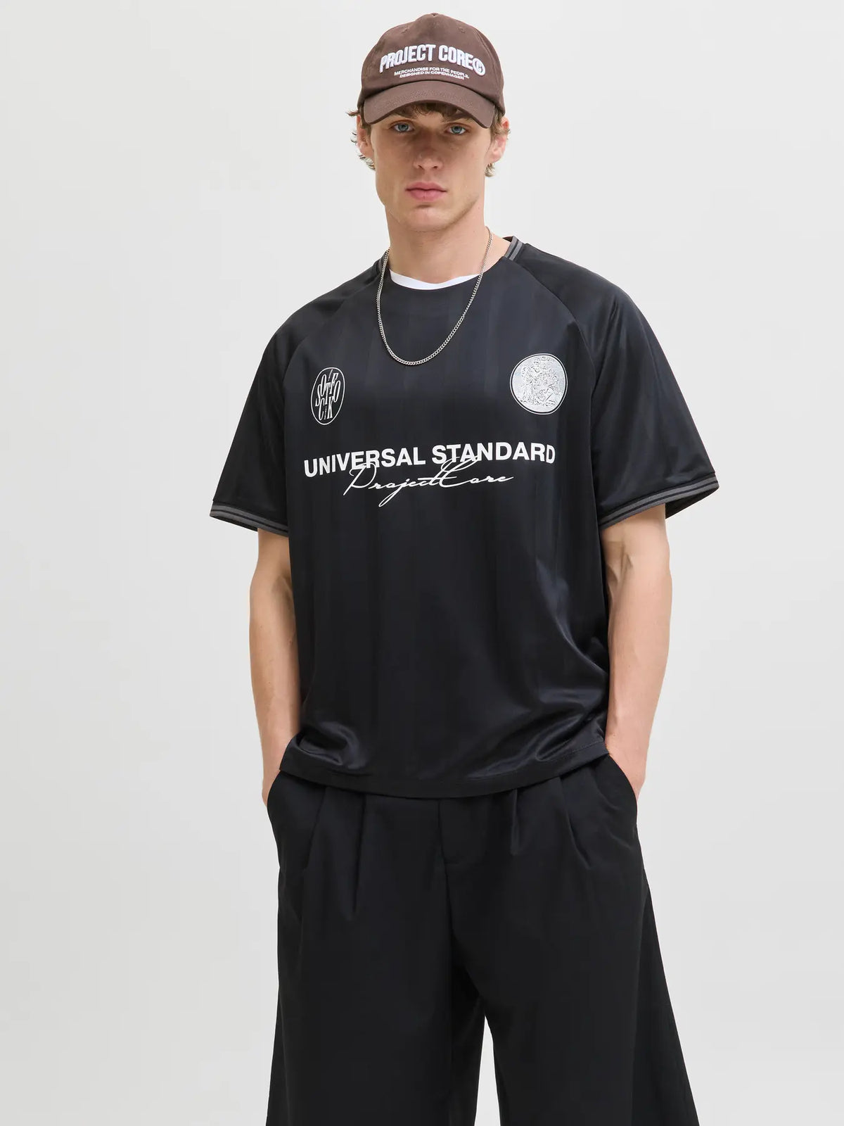Maillot Football Universal Marron/Blanc/Noir