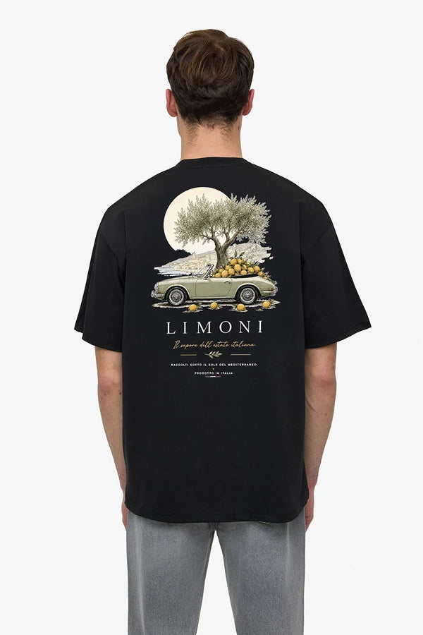 T-shirt Limoni Porsche Blanc/Noir