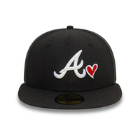 Casquette 59Fifty Atlanta Braves Cœur Noir