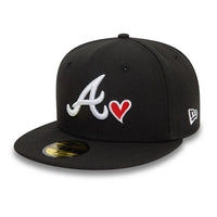 Casquette 59Fifty Atlanta Braves Cœur Noir