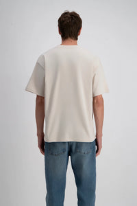 T-shirt Coeur Vert/Blanc/Beige