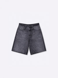 Short Baggy Strass Gris