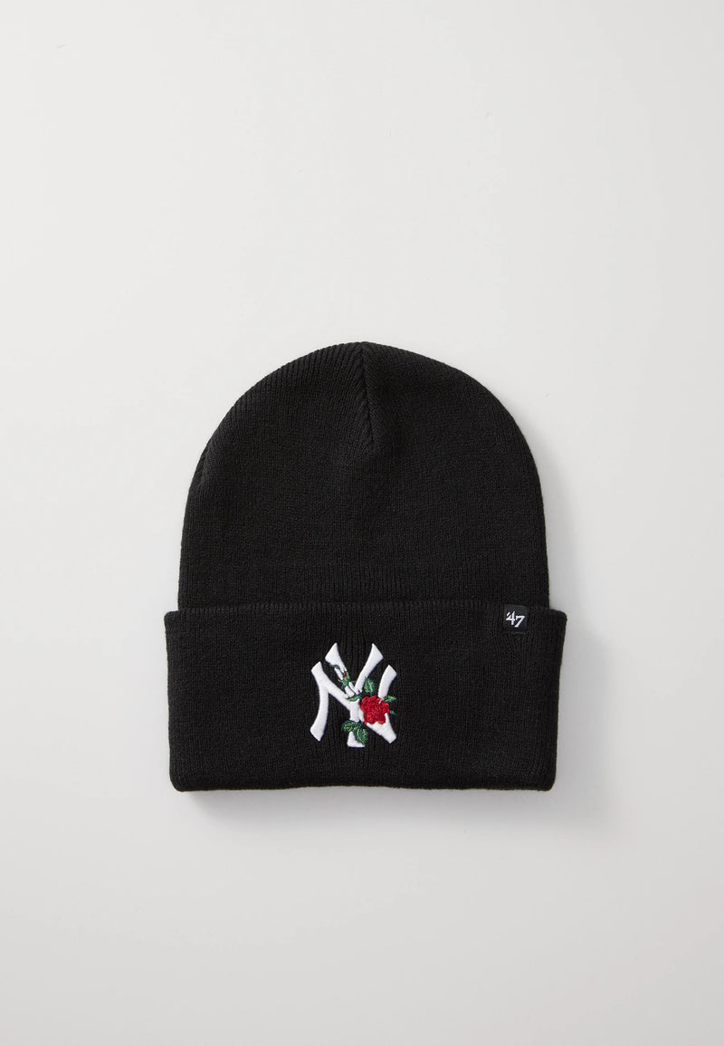 Bonnet NY Flower Noir/Rose