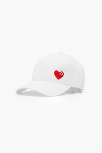 Casquette Cœur Noir/Blanc