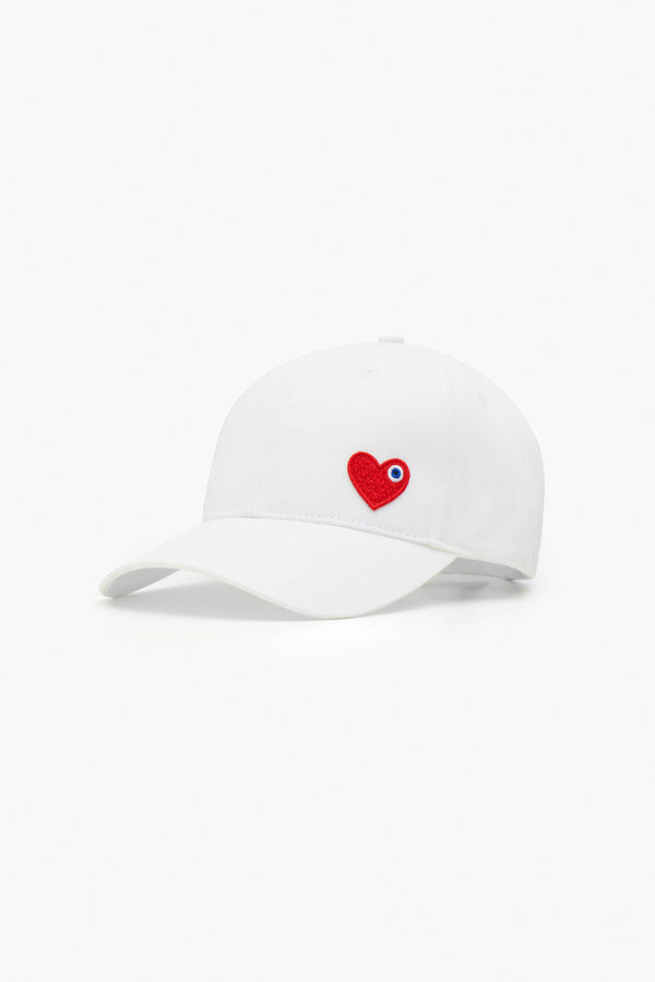 Casquette Cœur Noir/Blanc