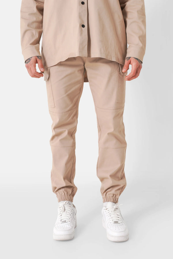 Pantalon Cargo Blanc/Beige