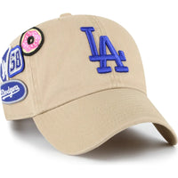Casquette Clean Up Los Angeles Dodgers Broderie Patch Beige