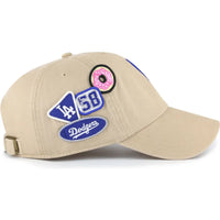 Casquette Clean Up Los Angeles Dodgers Broderie Patch Beige