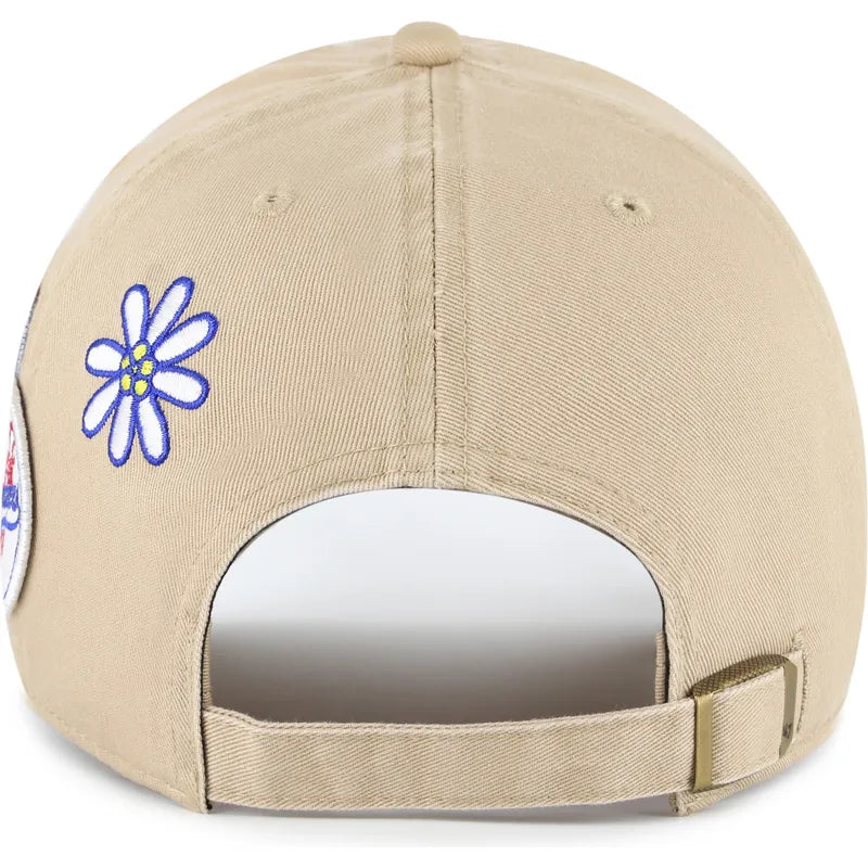 Casquette Clean Up Los Angeles Dodgers Broderie Patch Beige