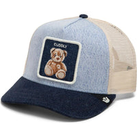 Casquette Trucker Cuddly Denim Bleu