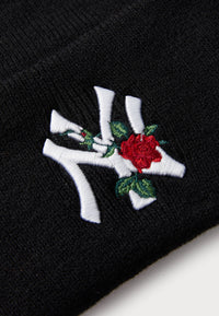 Bonnet NY Flower Noir/Rose