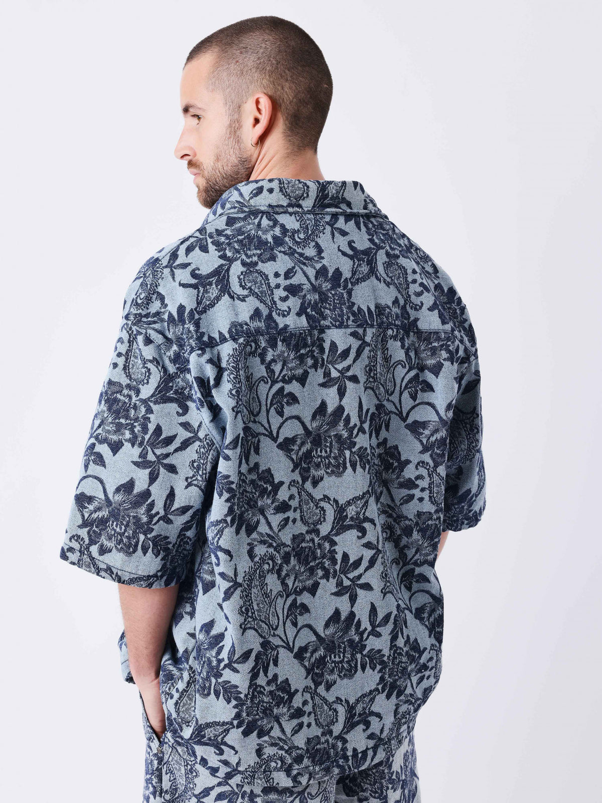 Chemise Pxp Print Floral Bleu