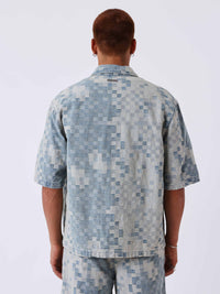 Chemise en Jean Damier Bleu