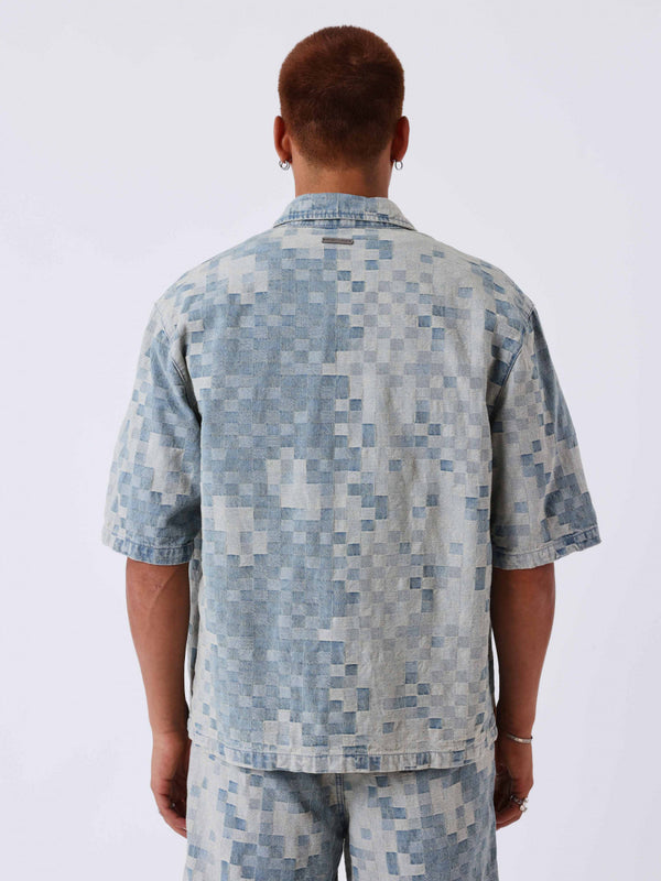 Chemise en Jean Damier Bleu