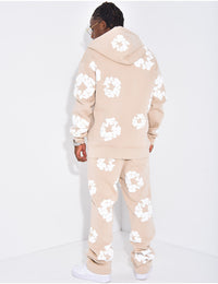 Survêtement Flower Noir/Beige/Rose/Blanc/Kaki