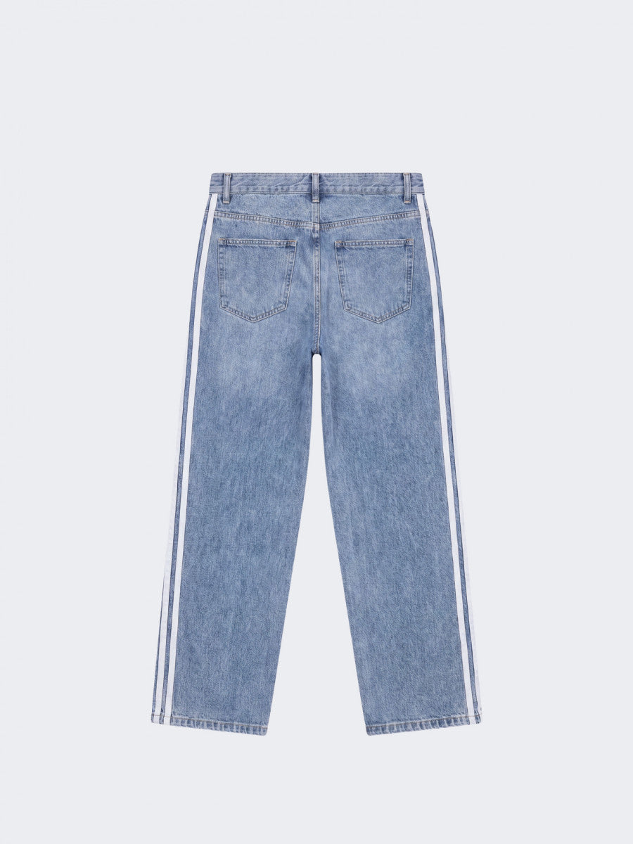 Baggy Denim Trainer Bleu