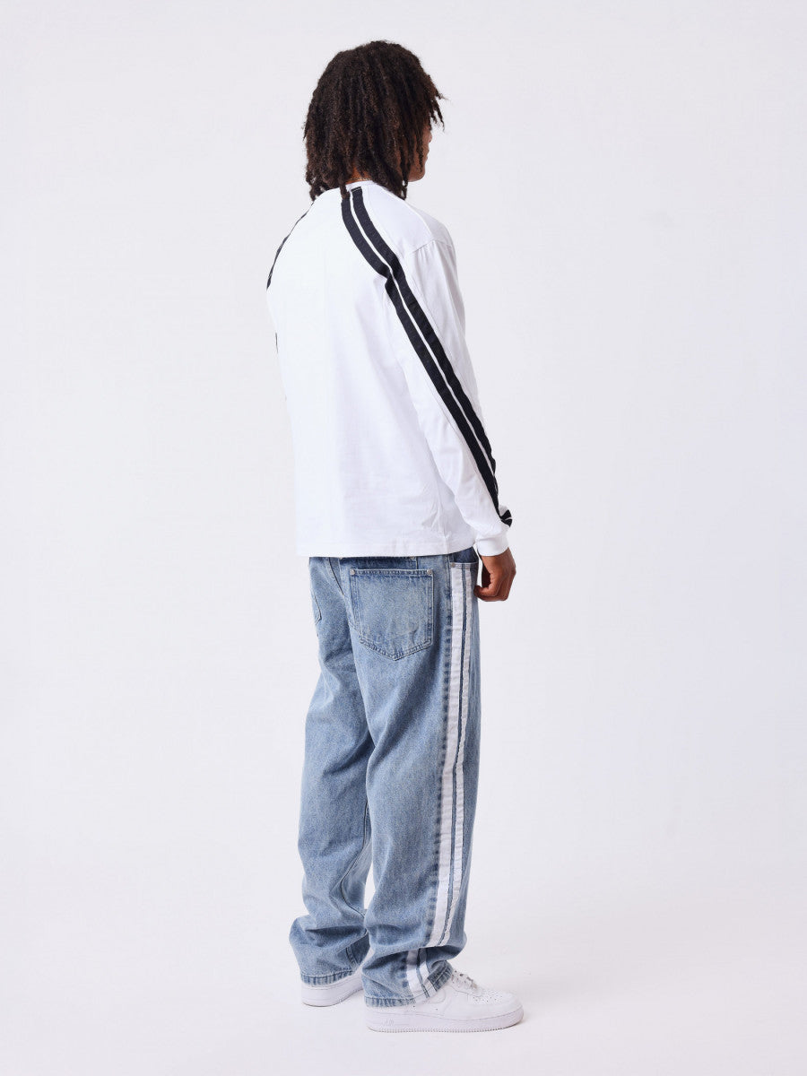 Baggy Denim Trainer Bleu