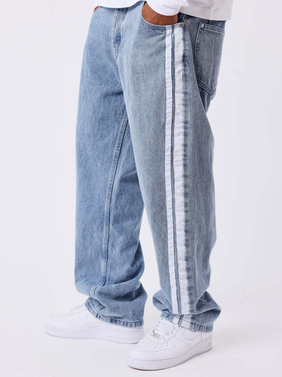 Baggy Denim Trainer Bleu