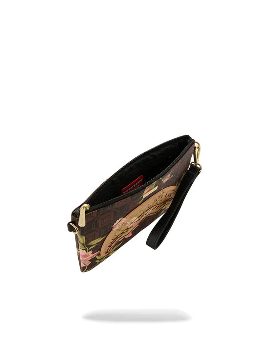 Sacoche Shark Floral Marron
