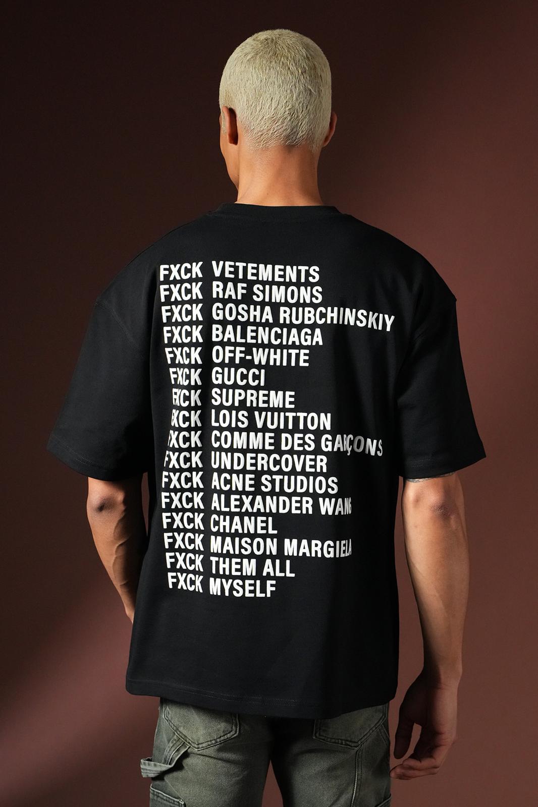T-shirt Fuck Noir/Blanc