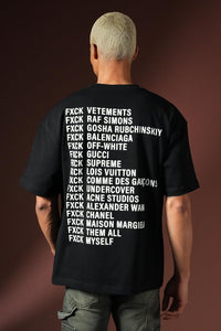 T-shirt Fuck Noir/Blanc
