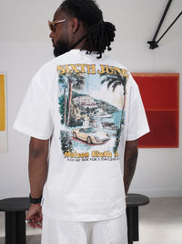 T-shirt Sixth June Coast Porsche Blanc