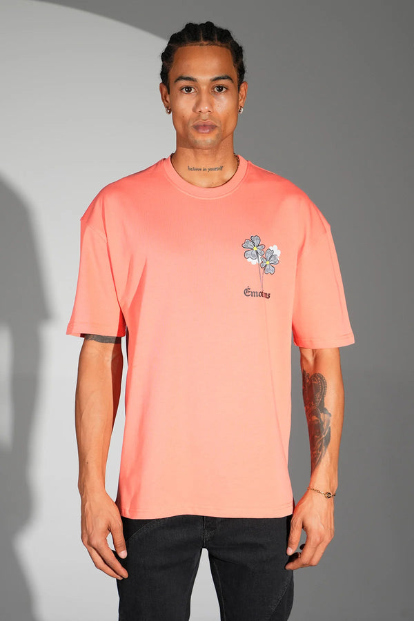 T-shirt Marguerite Corail