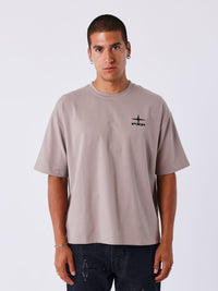 T-shirt Floral Graphic Taupe