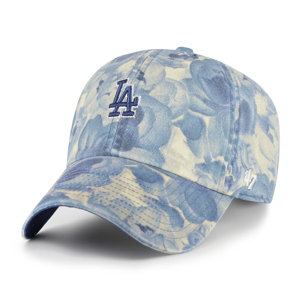 Casquette Clean Up Gardenia Floral Bleu