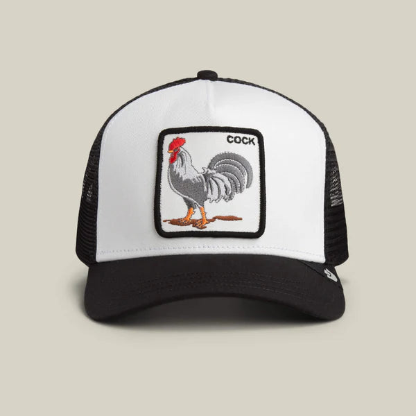 Casquette Trucker Cock Blanc