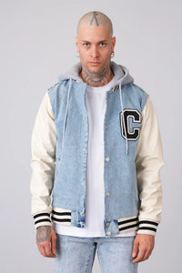 Veste Teddy Jean Bleu