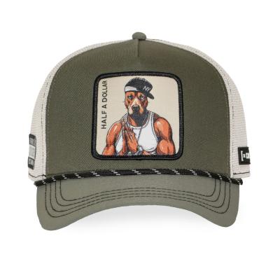 Casquette Trucker Animal 50 Cent Kaki